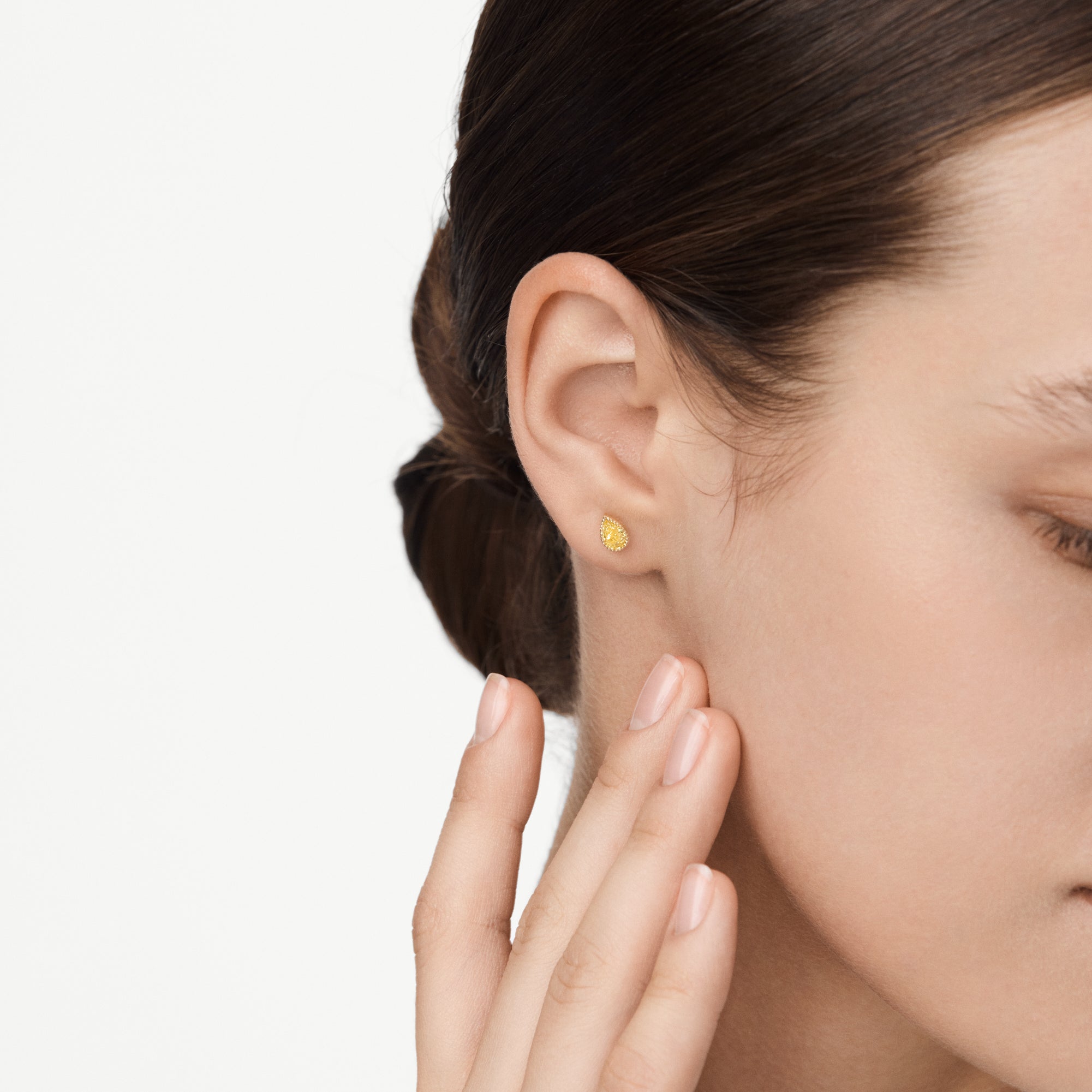 Olivia Stud Earring Marigold Yellow