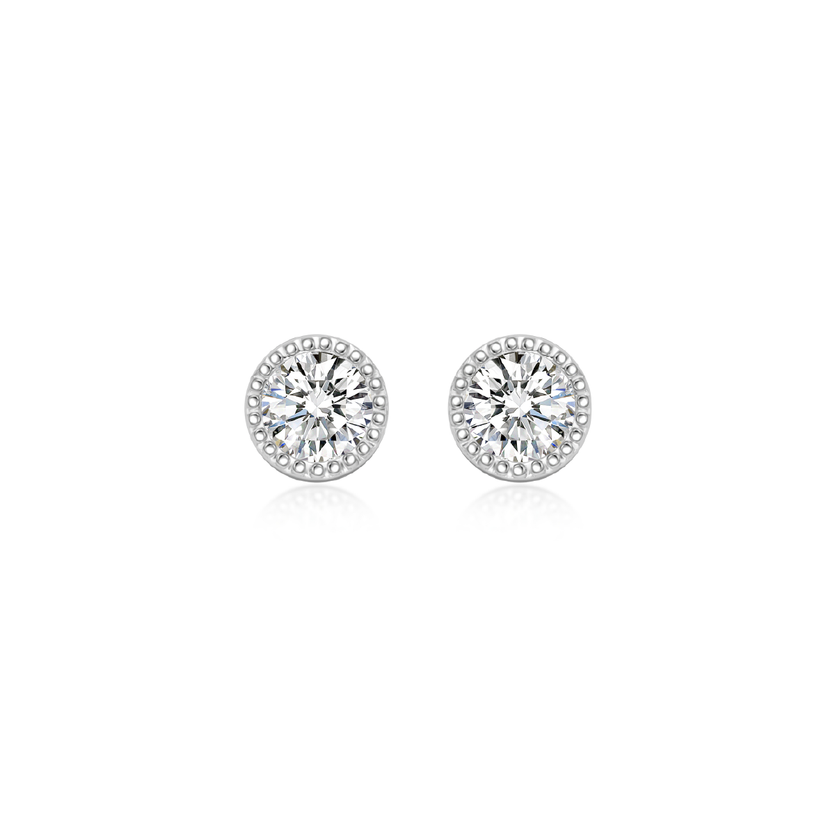 Stellar Stud Earring Glacier White