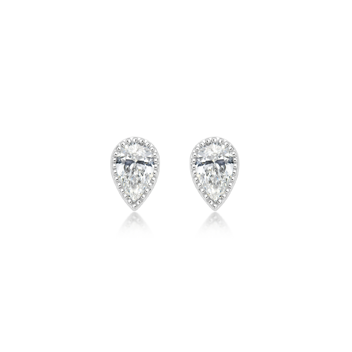 Olivia Stud Earring Glacier White