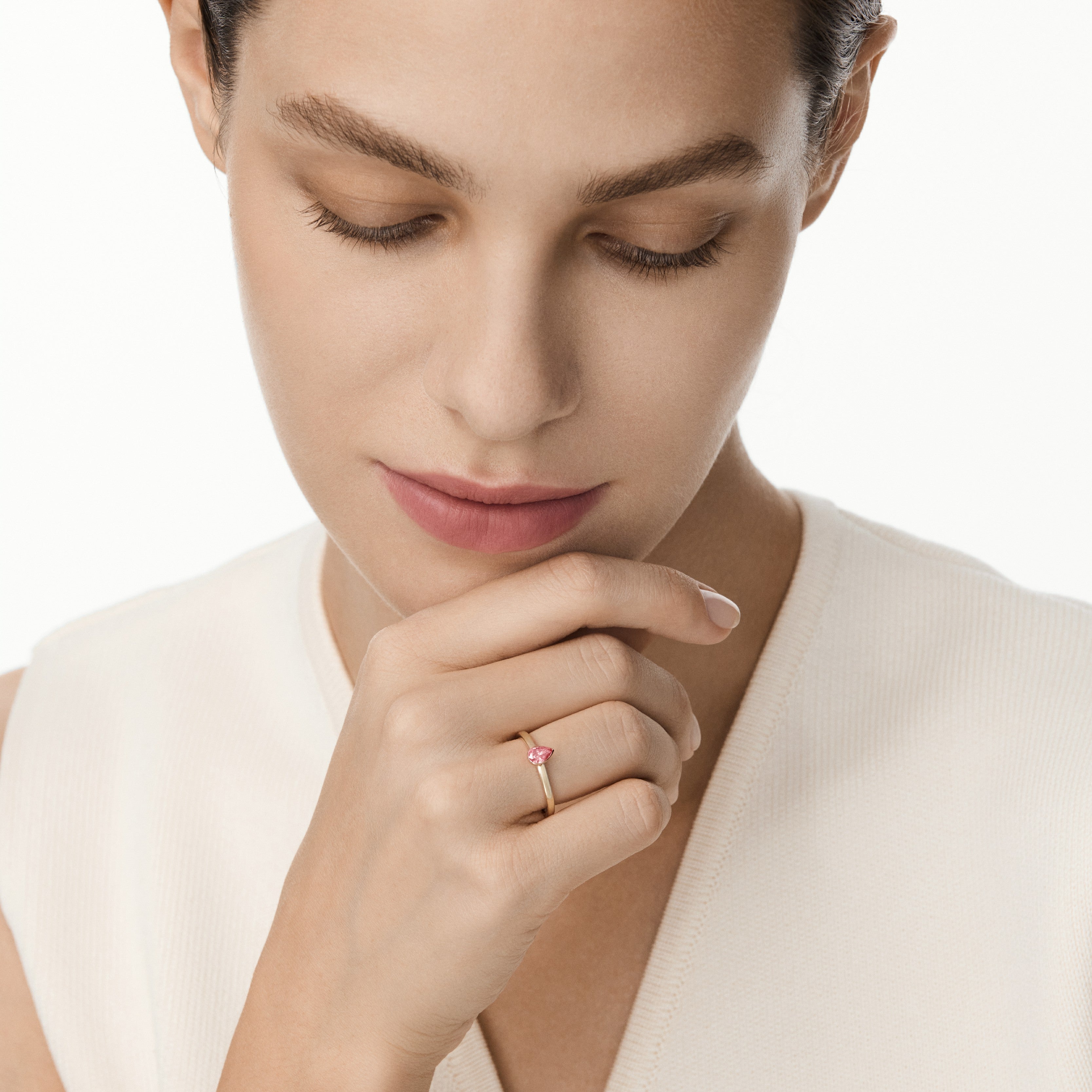 Audrey Solitaire Ring Marigold Yellow