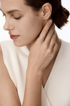 Evelyn Solitaire Ring Lagoon Blue